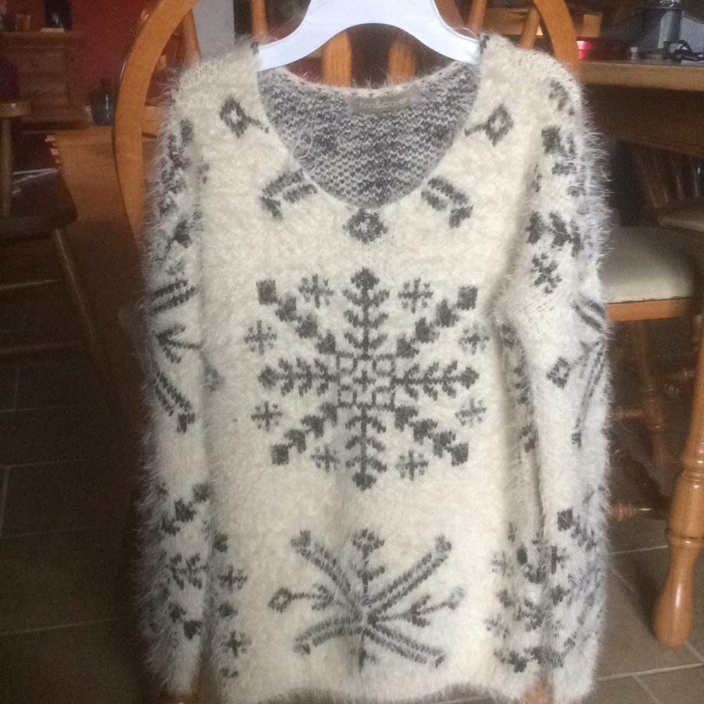 fuzzy sweater